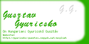 gusztav gyuricsko business card